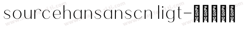 sourcehansanscn ligt字体转换